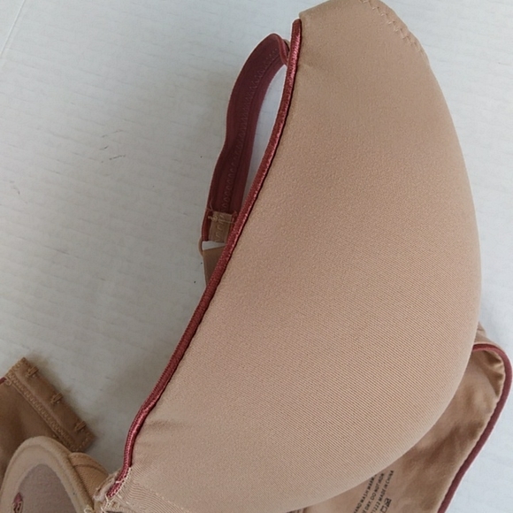 Anne Klein Underwire Convertible Bra 42D Tan Brown Pink Mauve - Picture 12 of 16